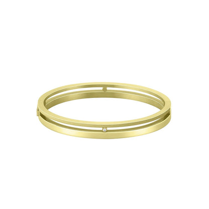 Gouden Hugo Boss damesarmband met elegant ontwerp en verfijnde afwerking.