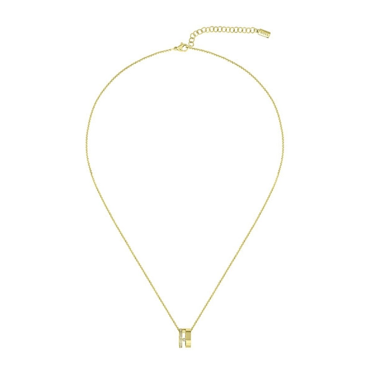Gouden Hugo Boss ketting met elegant ontwerp en luxe uitstraling.