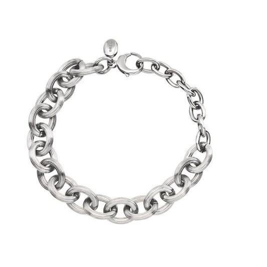 Zilverkleurige Breil armband voor dames met een elegant schakelontwerp.
