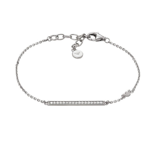 Elegante Emporio Armani armband voor dames van hoogwaardig metaal met glinsterende details.