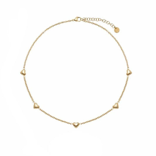 Gouden LIU JO armband met hartvormige details, elegante afwerking.