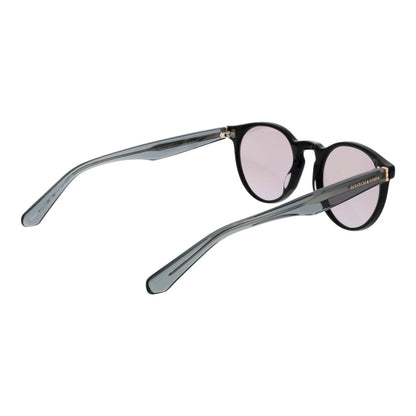 Zijaanzicht van de Scotch & Soda zonnebril met multicolour frame en UV400 bescherming.