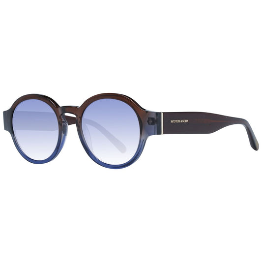 Multicolour Scotch & Soda zonnebril voor heren met ronde glazen en UV400 bescherming.
