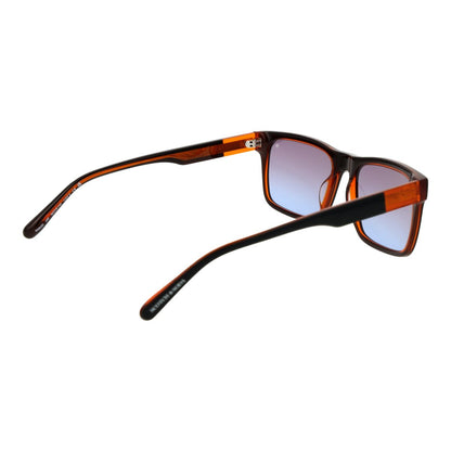 Zijaanzicht van de Scotch & Soda zonnebril met multicolour frame en gradient glazen.