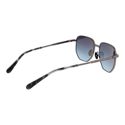 Zijaanzicht van de Scotch & Soda zonnebril met multicolour frame en gradiënt glazen.