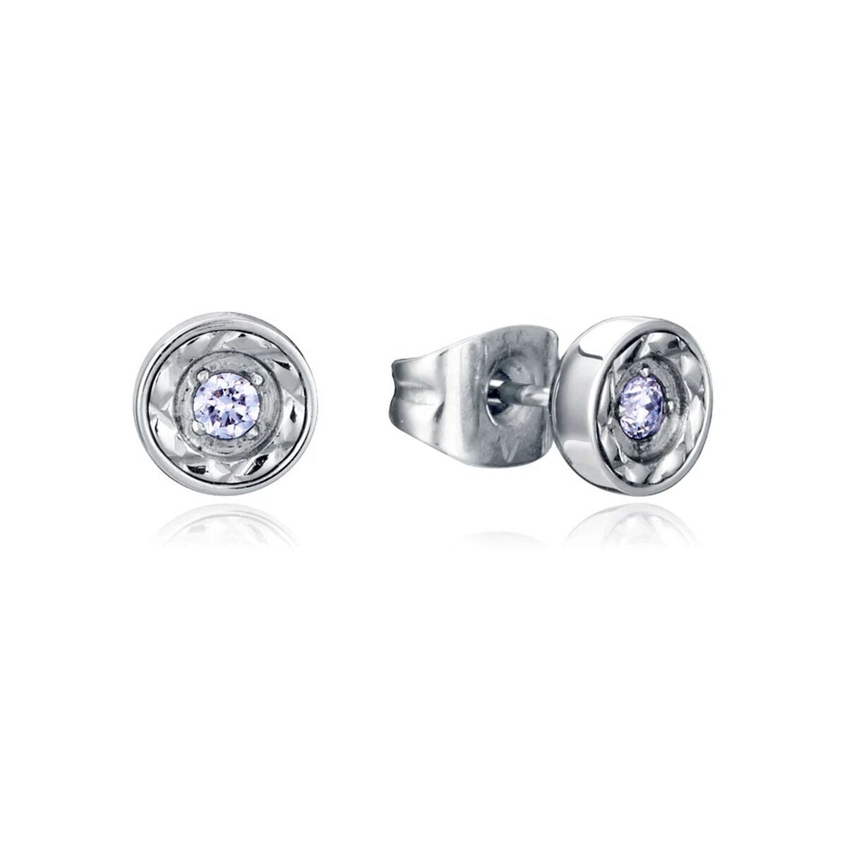 Viceroy oorbellen dames van sterling zilver 925 met een elegante, ronde vorm en sprankelende steentjes.