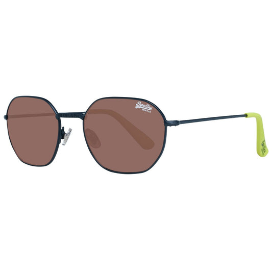 Stijlvolle Superdry zonnebril voor heren met UV400 bescherming en opvallende groene details.