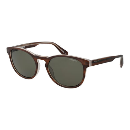 Stijlvolle Superdry zonnebril voor heren met UV400 bescherming in bruin.