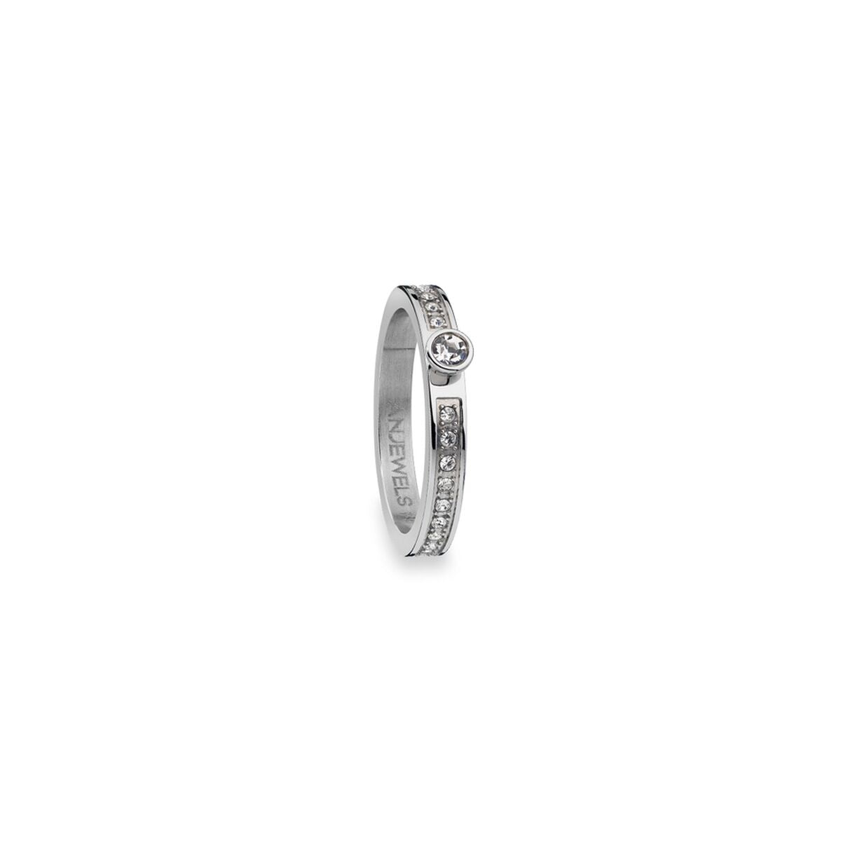 Trendy 9 karaat gouden ring van AN Jewels met elegante details en fonkelende stenen.