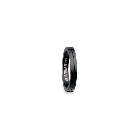 Zwarte AN Jewels ring voor dames met een elegante, stijlvolle afwerking.