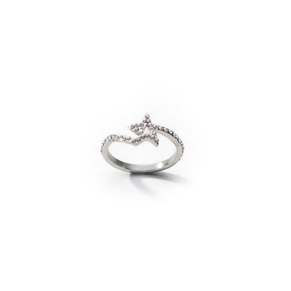 Elegante AN Jewels ring voor dames in maat 8 met trendy ontwerp en subtiele glans.
