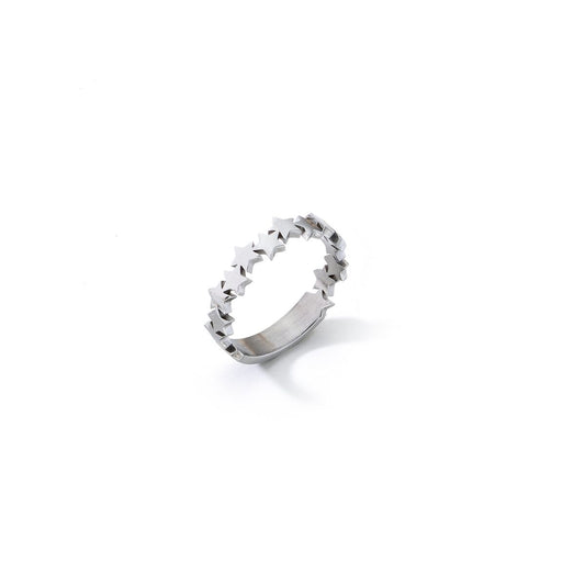 Stijlvolle AN Jewels ring voor dames in maat 8 met stervormige details.