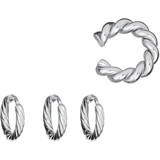Elegante AN Jewels oorbellen met een tijdloos ontwerp in zilver, drie verschillende modellen.