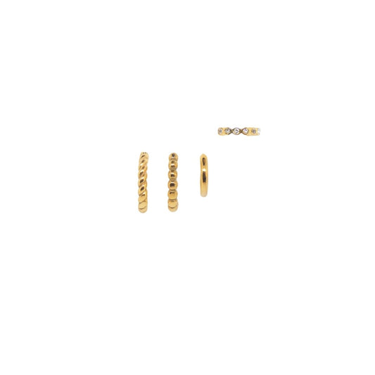 Elegante AN Jewels oorbellen in goud met unieke designs, perfect voor elke gelegenheid.