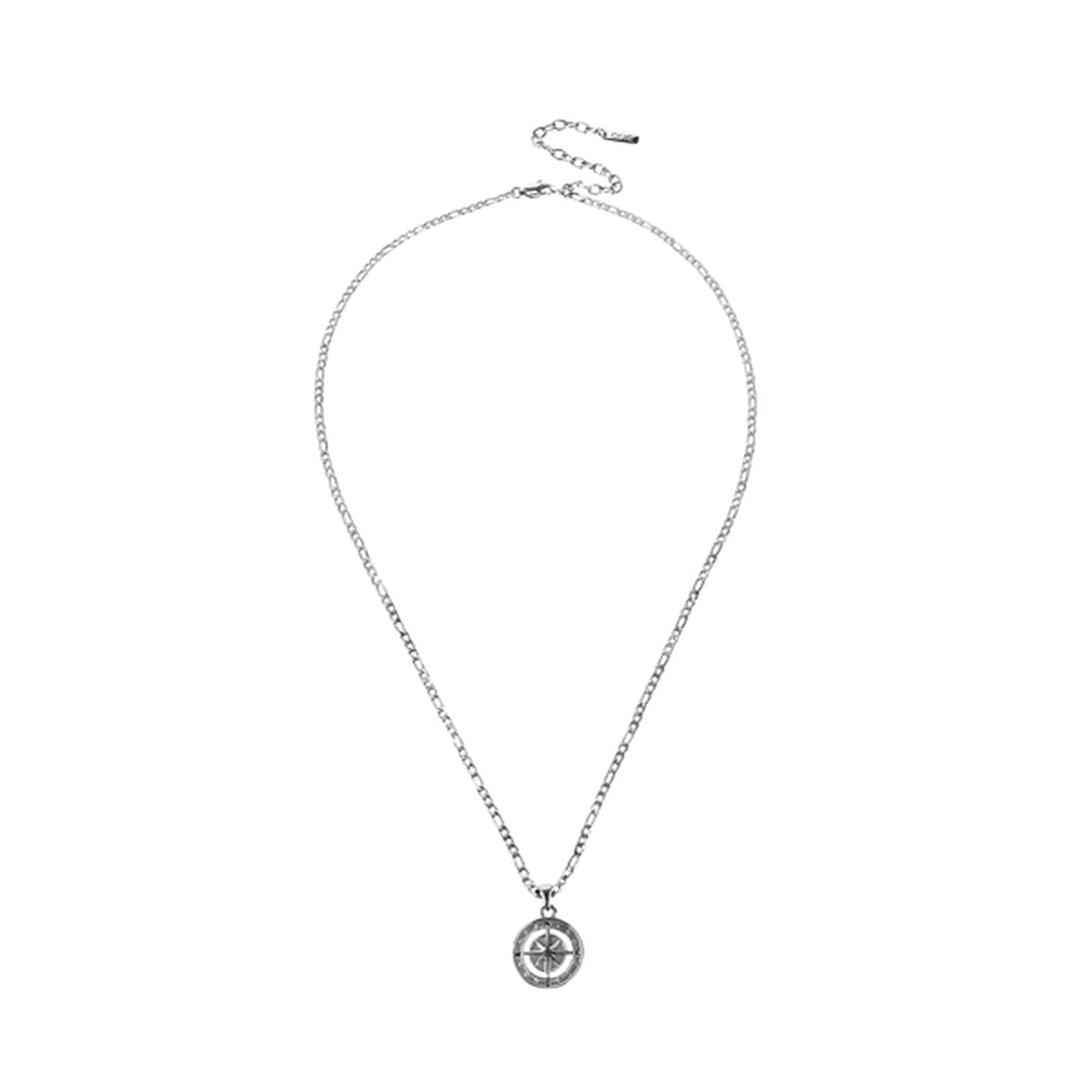 Zilverkleurige One Jewels ketting met elegant ontwerp en een ronde hanger.