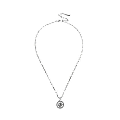 Zilverkleurige One Jewels ketting met elegant ontwerp en een ronde hanger.