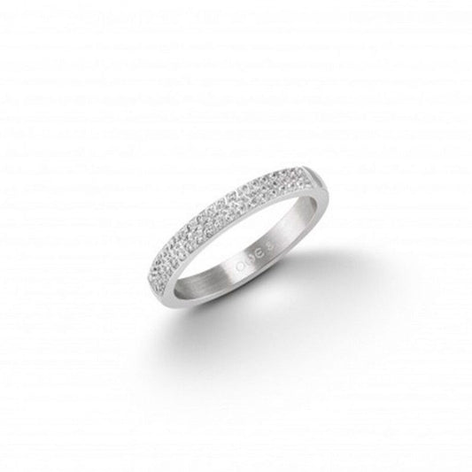 Zilverkleurige One Jewels ring met elegante afwerking en subtiele glans.