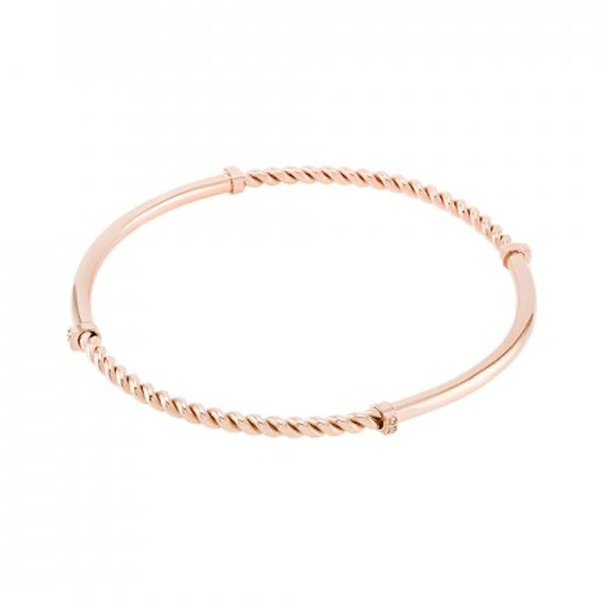 Gouden One Jewels armband met elegant ontwerp en gedraaide details.