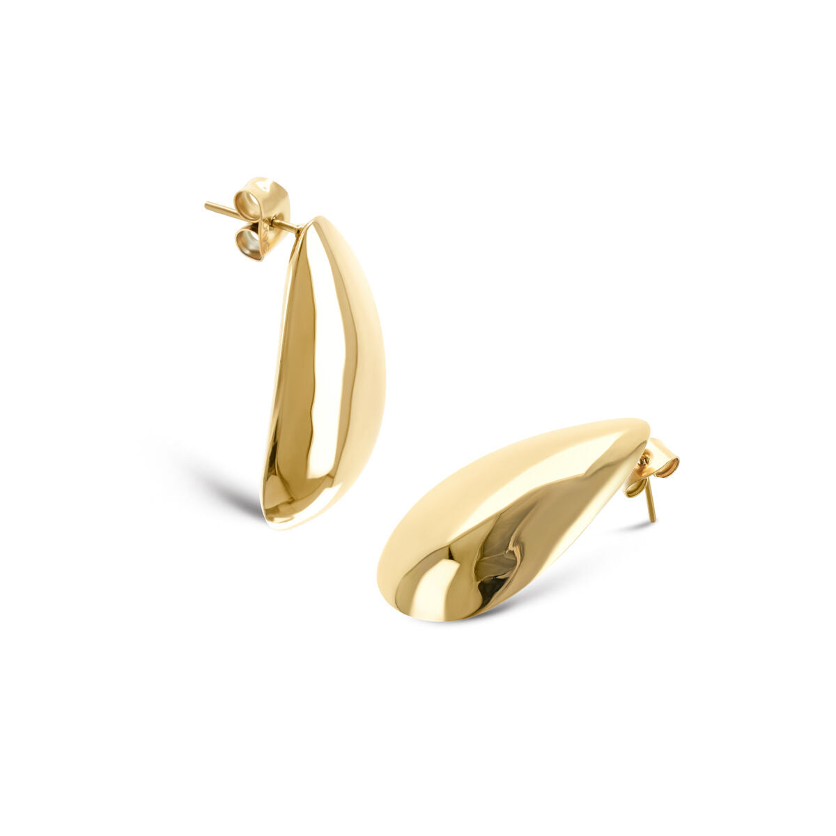 Gouden One Jewels oorbellen met een elegant, tijdloos ontwerp en glanzende afwerking.