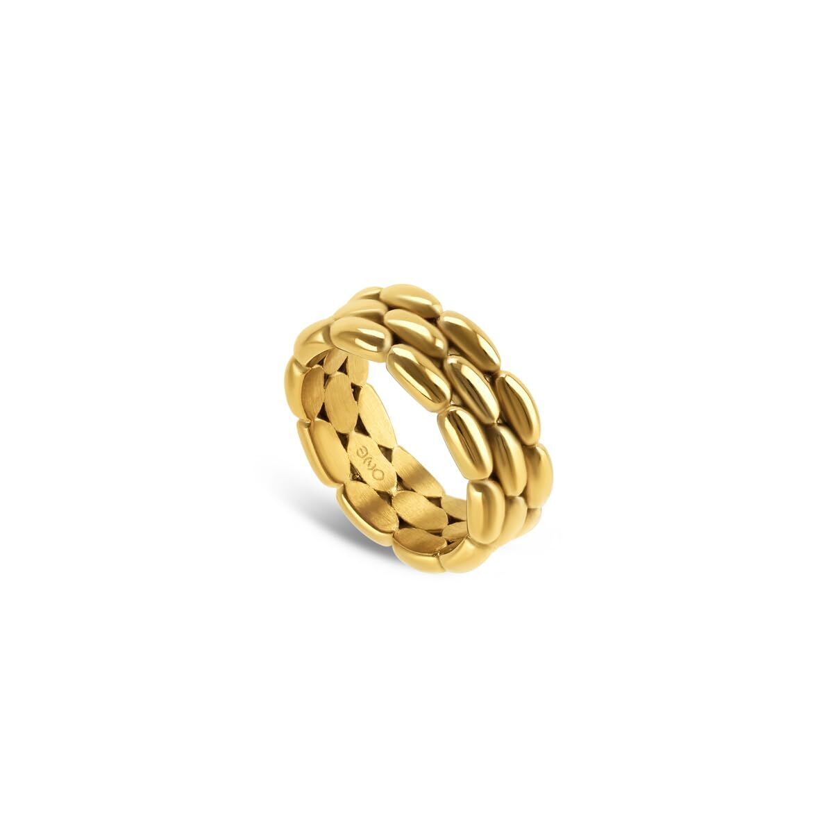 Gouden One Jewels ring met elegant ontwerp, maat 7, in een stijlvolle ronde vorm.