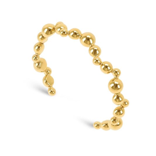 Gouden One Jewels armband met een elegant ontwerp van bolletjes in verschillende maten.