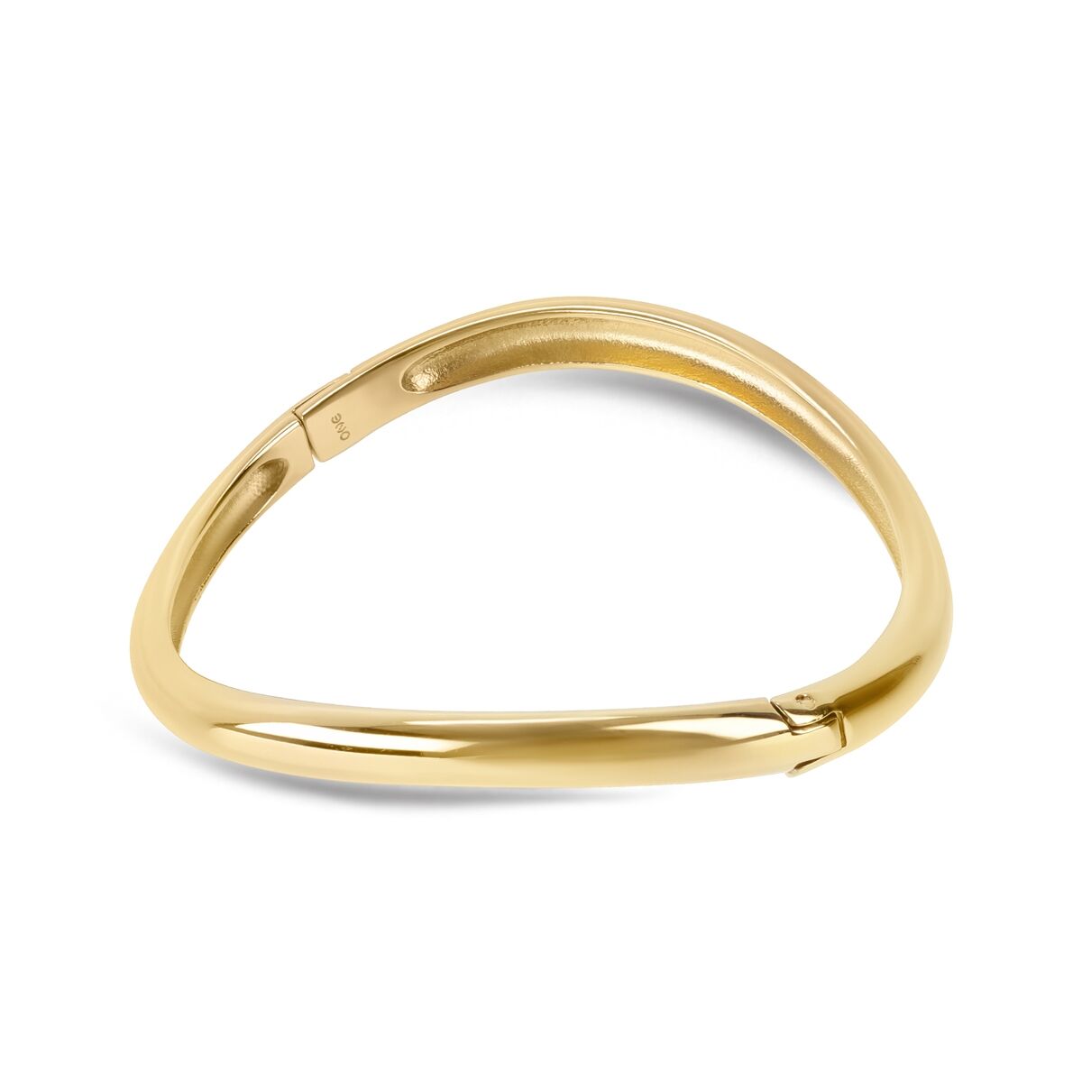 Gouden One Jewels armband met elegante afwerking, zijaanzicht.
