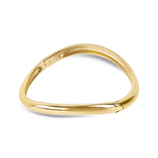 Gouden One Jewels armband met elegante afwerking, zijaanzicht.