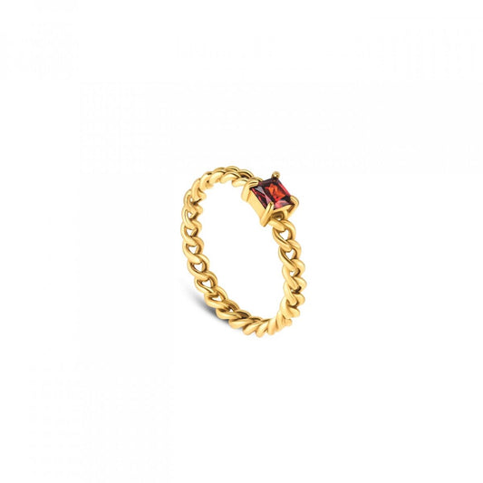 Gouden One Jewels ring voor dames met een elegante, tijdloze uitstraling.