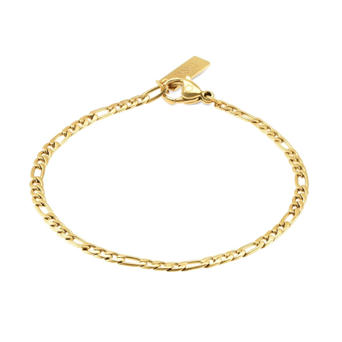 Gouden One Jewels armband voor dames met een elegant schakeldesign.