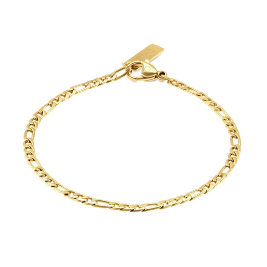 Gouden One Jewels armband voor dames met een elegant schakeldesign.