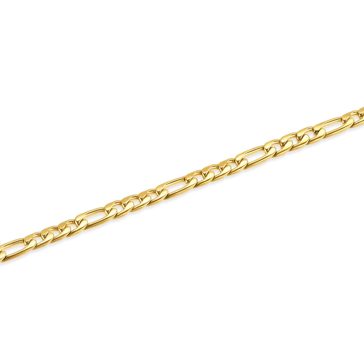 Detail van de gouden One Jewels armband met elegante schakels in een zijaanzicht.