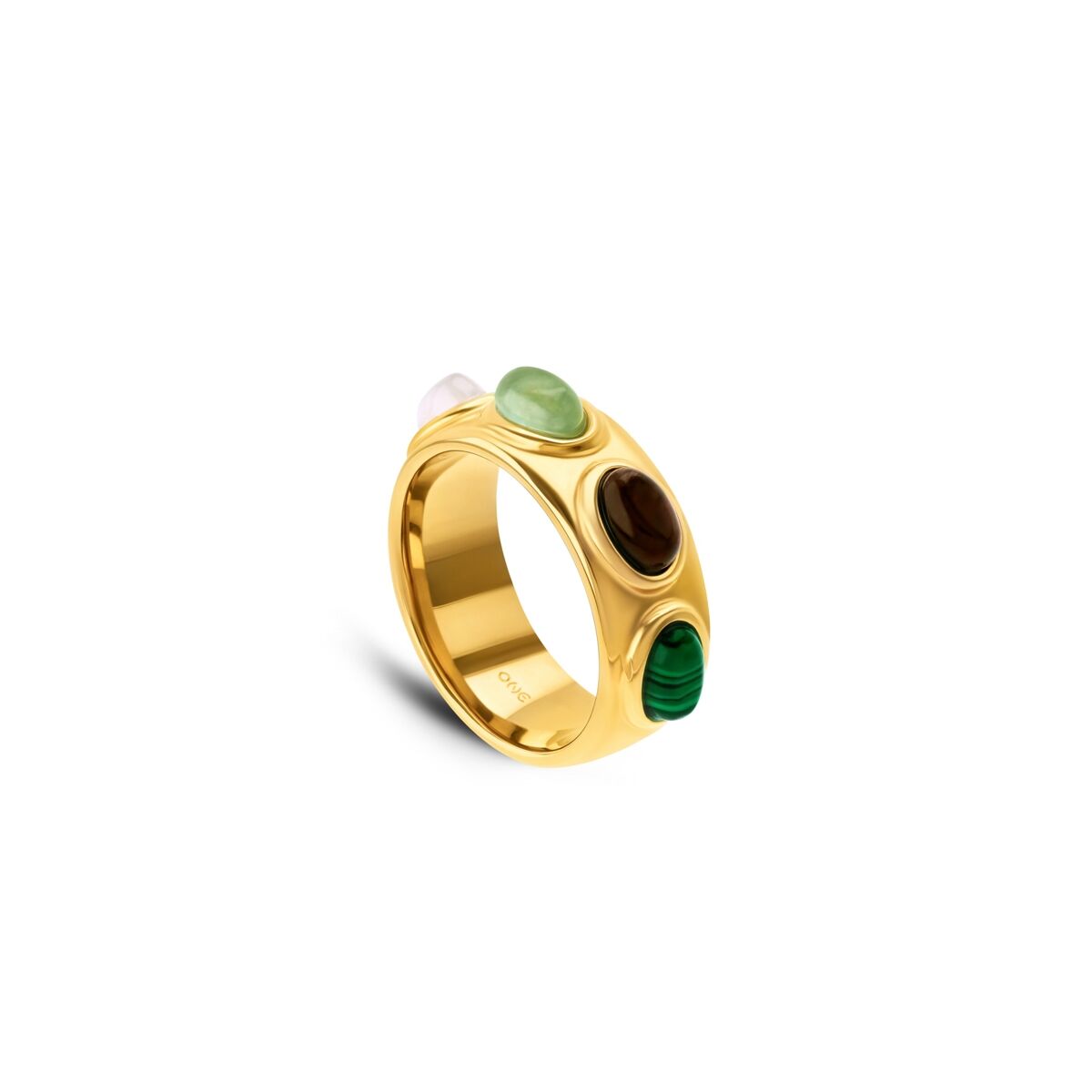 Gouden One Jewels ring met kleurrijke edelstenen in een tijdloos design.