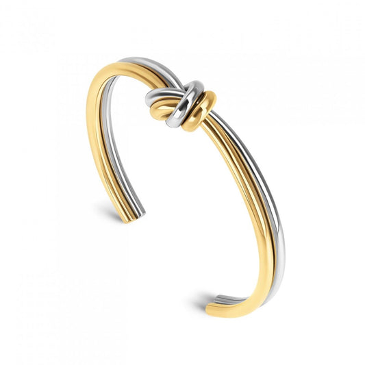 Gouden One Jewels armband met elegant ontwerp en knoopdetail.