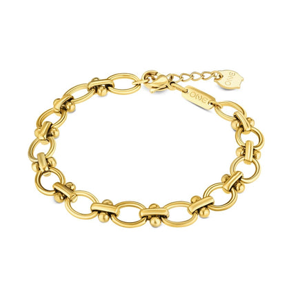 Gouden One Jewels armband met elegante schakels en een verfijnde uitstraling.