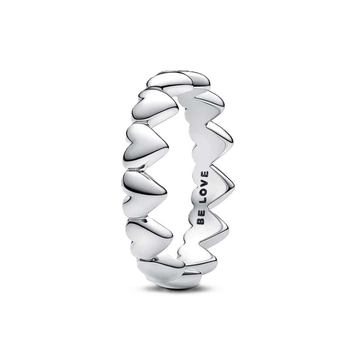 Pandora ring voor dames van sterling zilver met een tijdloos hartontwerp.