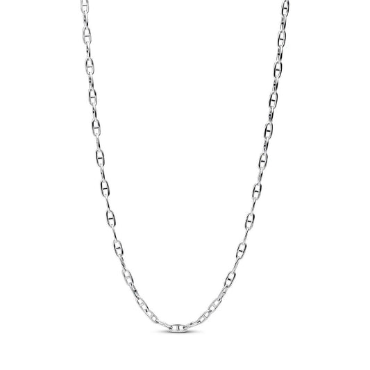 Zilverkleurige Pandora ketting voor dames met een elegant en minimalistisch ontwerp.