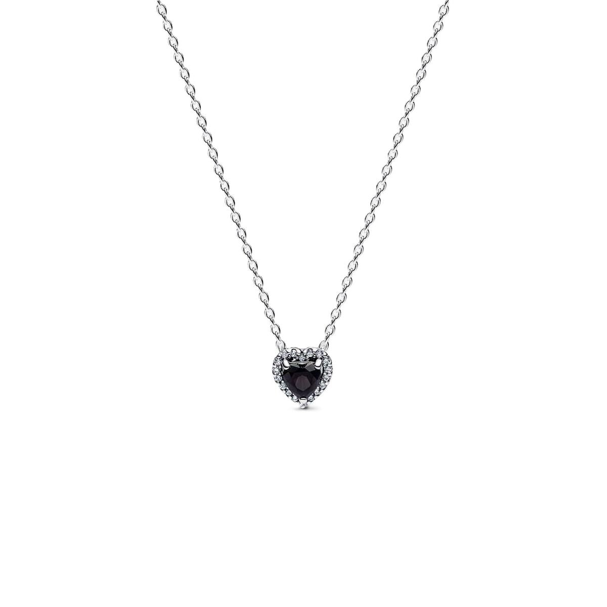 Pandora ketting voor dames met een elegante hartvormige hanger in zilver.