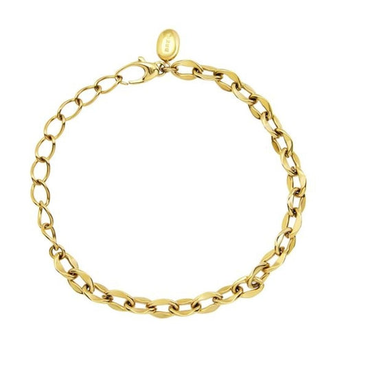 Gouden Breil armband voor dames van sterling zilver 925 met schakels.