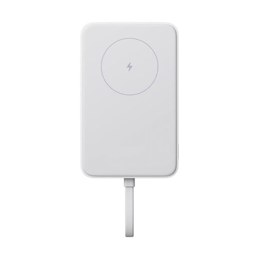 Xiaomi Powerbank WPB1007MI in wit, met draadloze oplaadfunctie en USB-C aansluiting.