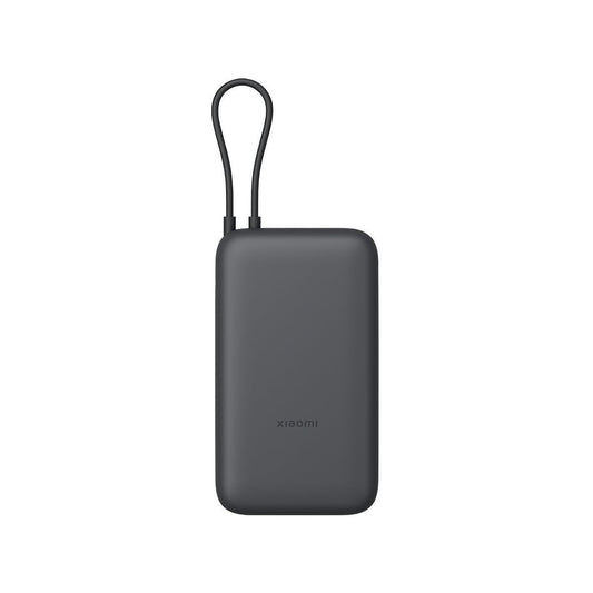 Xiaomi Powerbank in paars, compact ontwerp met handige ophanglus.