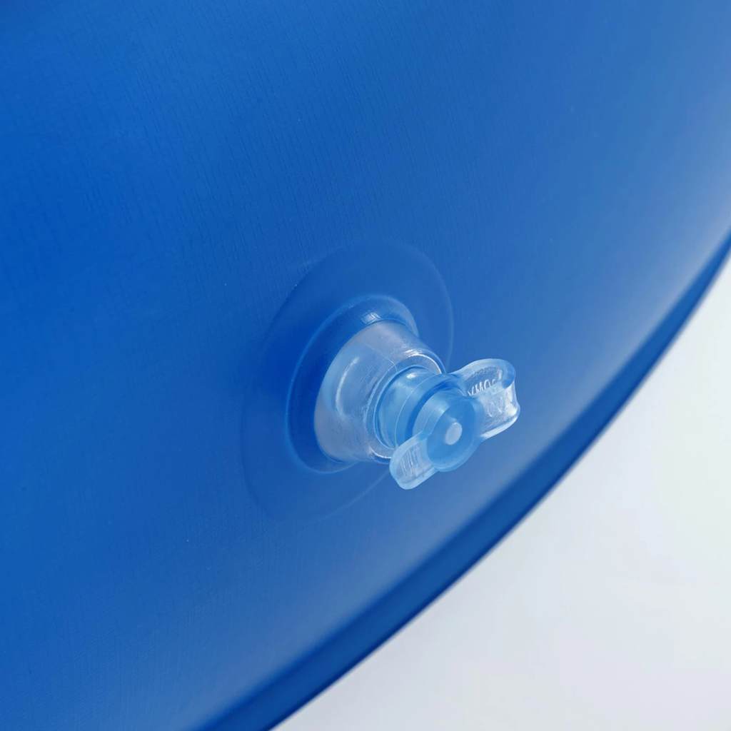 Detail van het ventiel van het Bestway Hydro-Force drijfbed in blauw.