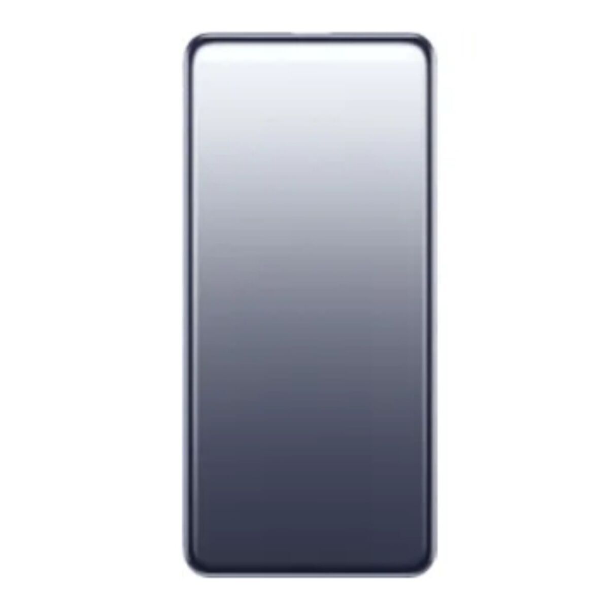 Zijaanzicht van de Xiaomi Powerbank 5000 mAh in blauw en grijs.