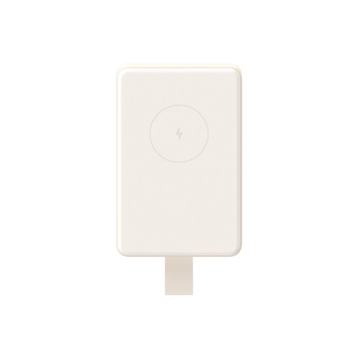 Xiaomi Powerbank BHR9074GL in bruin, compact ontwerp met USB-C aansluiting.