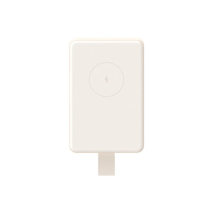 Xiaomi Powerbank BHR9074GL in bruin, compact ontwerp met USB-C aansluiting.