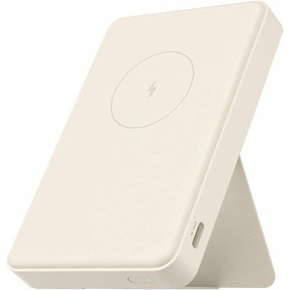 Detail van de Xiaomi Powerbank Bruin met een gladde, compacte behuizing en USB-C aansluiting.