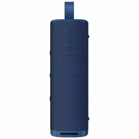 Xiaomi S29D draagbare Bluetooth-luidspreker in blauw, zijaanzicht met knoppen.