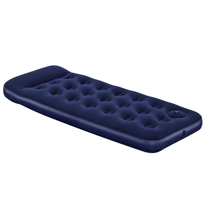 Bestway luchtbed 185x76x28 cm met ingebouwde voetpomp, in donkerblauw.