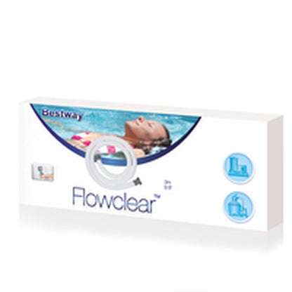 Detail van de Bestway Filtratie Slang met schroefdraad in verpakking.