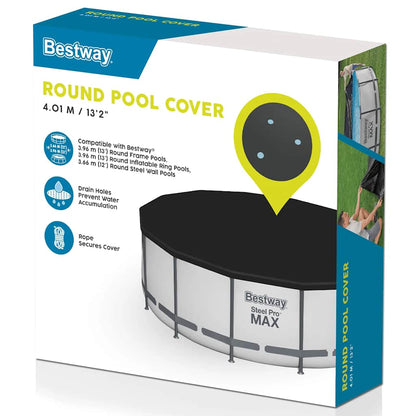 Detail van de Bestway Flowclear zwembadhoes met drainagegaatjes en stevige bevestiging.