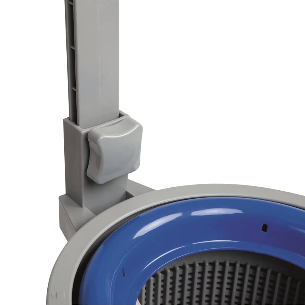 Detail van de blauwe opvangbak van de Bestway Flowclear deluxe onderhoudsset.